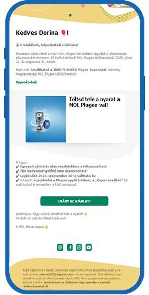 MOL Move X Plugee Kihívás