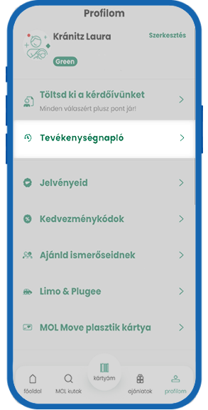 Hol látom a pontjaimat?